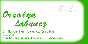 orsolya labancz business card